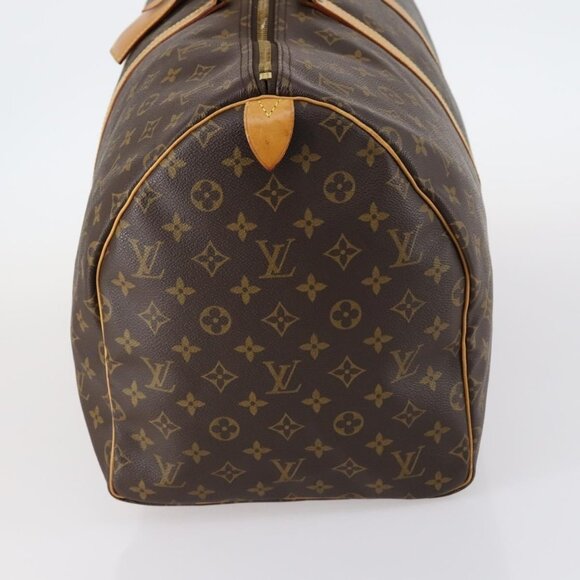 LOUIS VUITTON Monogram Keepall 55 Boston Bag M41424 LV Auth 141213 - Picture 4 of 16